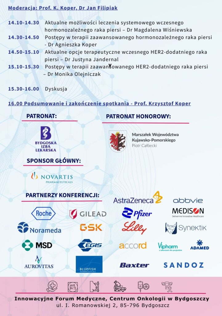 Materiał archiwalny wydarzenia IV Spotkanie Onkologiczne: Postępy w diagnostyce i leczeniu nowotworów kobiecych